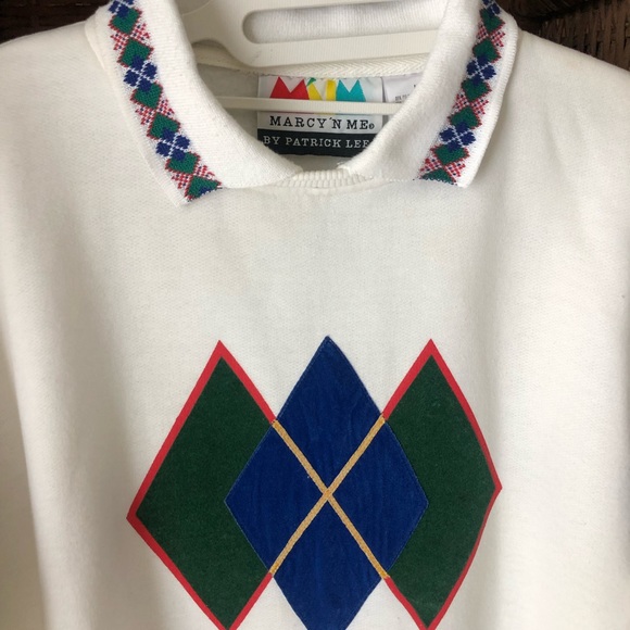 Vintage 80’s Argyle sweater - Picture 3 of 4